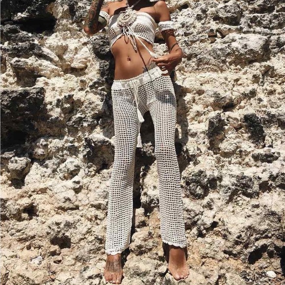 Andi Bagus Bingin Beach Pant in White Size XS/S - Picture 2 of 7